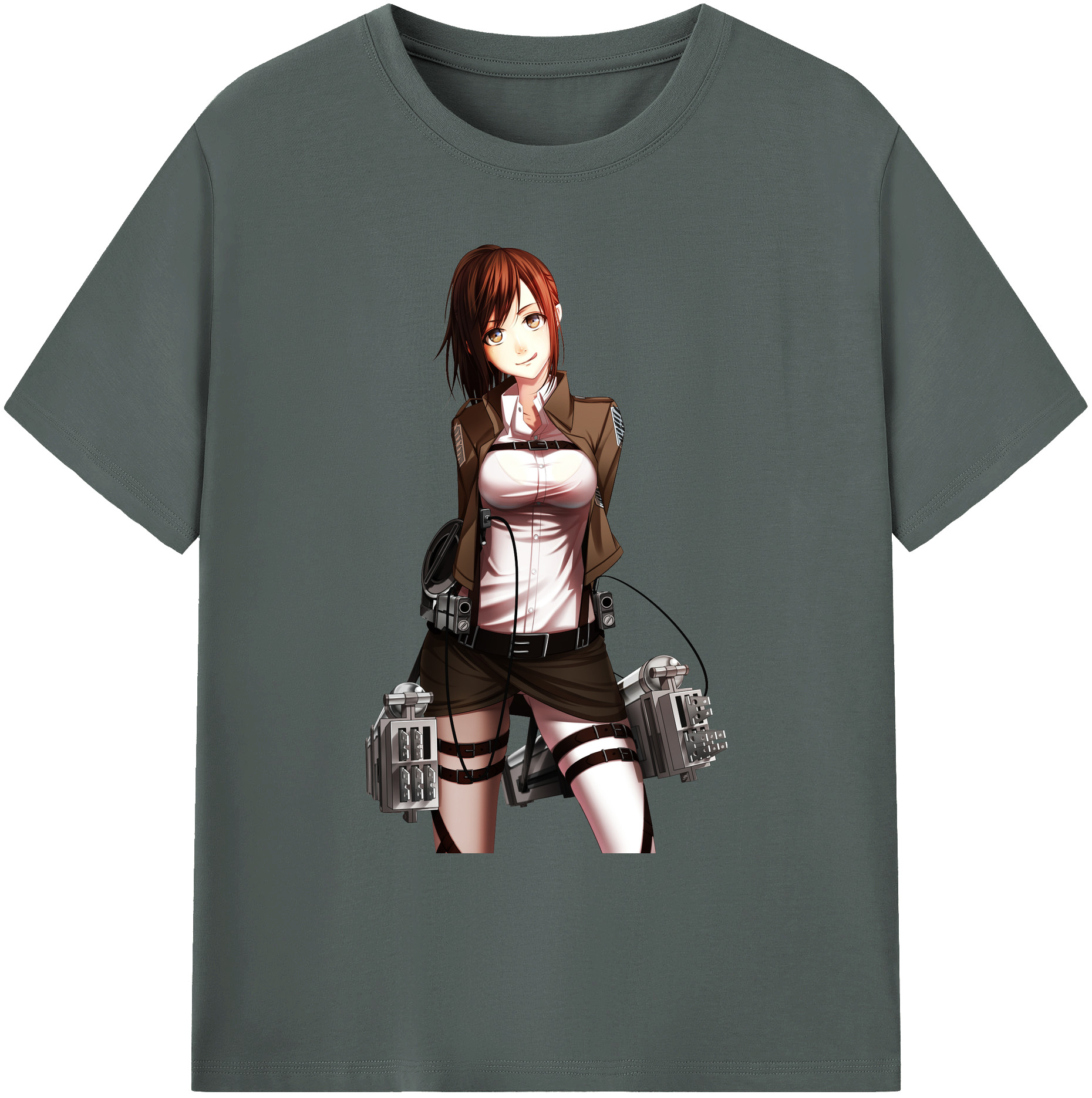 （画像用） 進撃の巨人 サシャ·ブラウス Attack on Titan Sasha Blaus 綿100％ メンズ半袖Tシャツ｜肌触りやわらか＆通気性